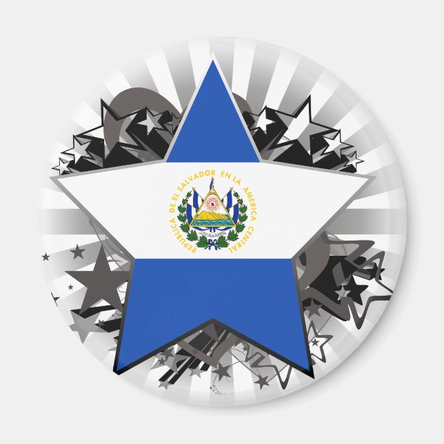 El Salvador Star Magnet (Framsidan)
