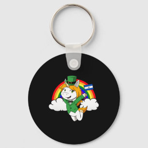 El Salvador Stolt salvadoransk flagga St. Patricks Nyckelring