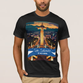 El Salvador Travel Vintage affisch San Salvador T Shirt