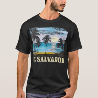 El Salvador Vintage Surfer salvadorian Beach Souve T Shirt