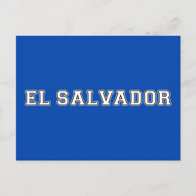 El Salvador Vykort (Framsida)
