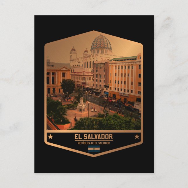 El Salvador Vykort (Framsida)