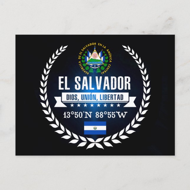 El Salvador Vykort (Framsida)