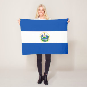 El Salvadors flagga Fleecefilt