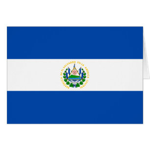 El Salvadors flagga Hälsningskort