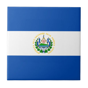 El Salvadors flagga Kakelplatta