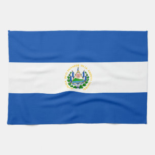 El Salvadors flagga Kökshandduk