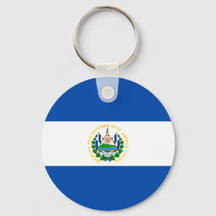 El Salvadors flagga Nyckelring