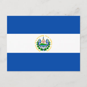 El Salvadors flagga Vykort