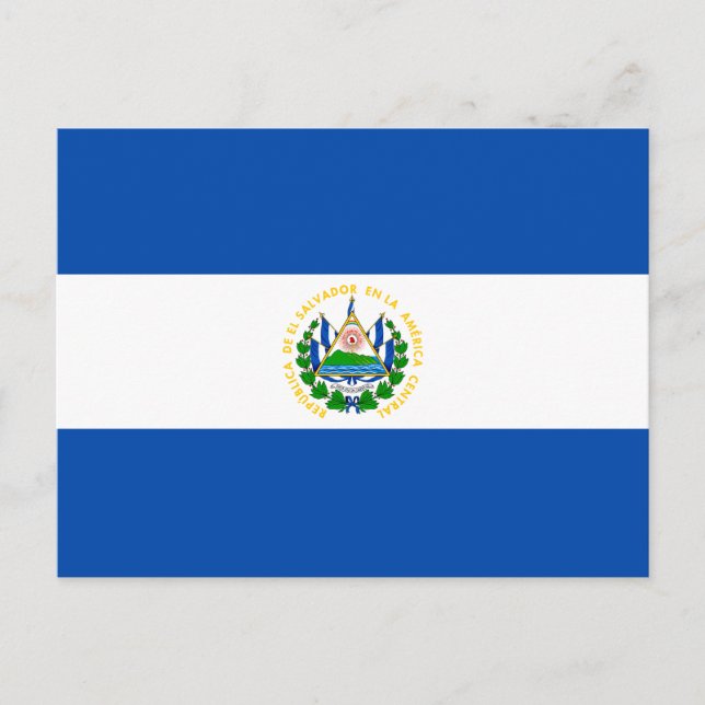 El Salvadors flagga Vykort (Framsida)