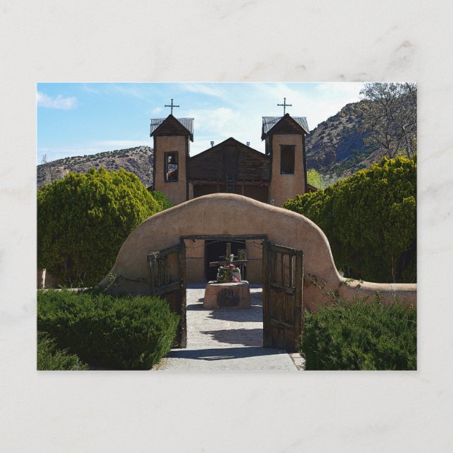 El Santuario de Chimayó, New mexico Vykort (Framsida)