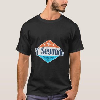 El Segundo California Beach Flagga Surfa Ca T Shirt