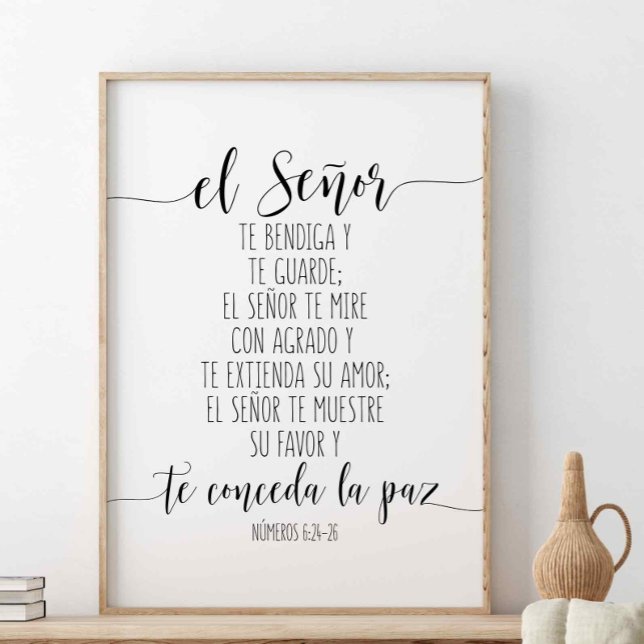 El Señor Te Bendiga Y Te Guarde Poster (Skapare uppladdad)