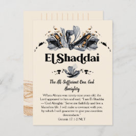 El Shaddai | Namn av Guds utvecklingsskript Vykort