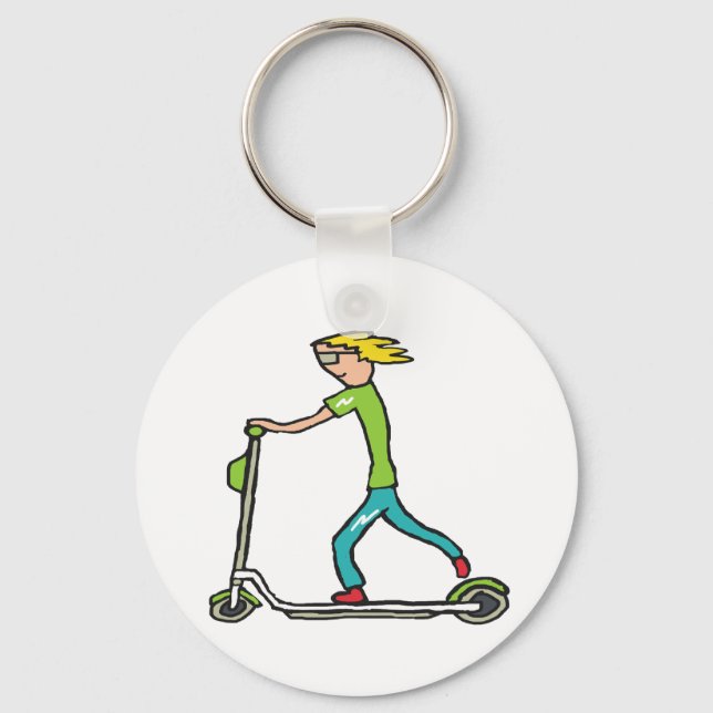 El-sparkcykel Nyckelring (Framsida)