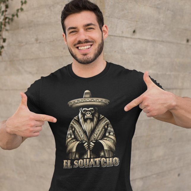 El Squatcho Bigfoot Funny T Shirt (Skapare uppladdad)