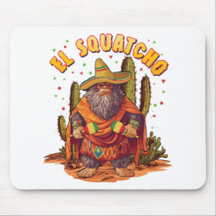 El Squatcho Bigfoot med Maraca, Sombrero och Ponc Musmatta