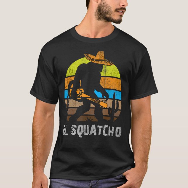 El Squatcho Shirt Bigfoot T Shirt Sasquatch (Framsida)