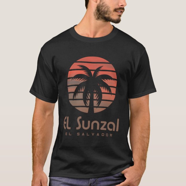 El Sunzal El Salvador T Shirt (Framsida)