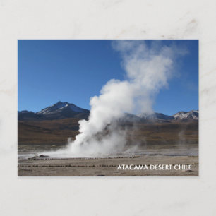 El Tatio Geyser, Atacama Desert, Chiles vykort