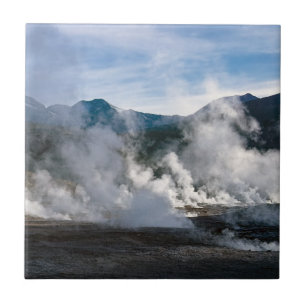 El Tatio Geysers nära San Pedro de Atacama - Chile Kakelplatta