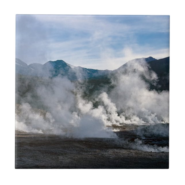 El Tatio Geysers nära San Pedro de Atacama - Chile Kakelplatta (Framsidan)