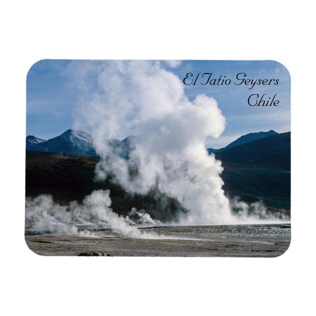 El Tatio Geysers nära San Pedro de Atacama - Chile Magnet (Horisontell)