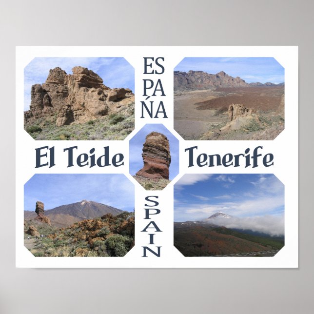 El Teide anpassningsbar poster (Framsidan)