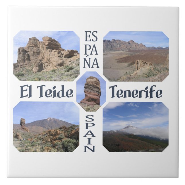 El Teide-anpassningsbarna Kakelplatta (Framsidan)