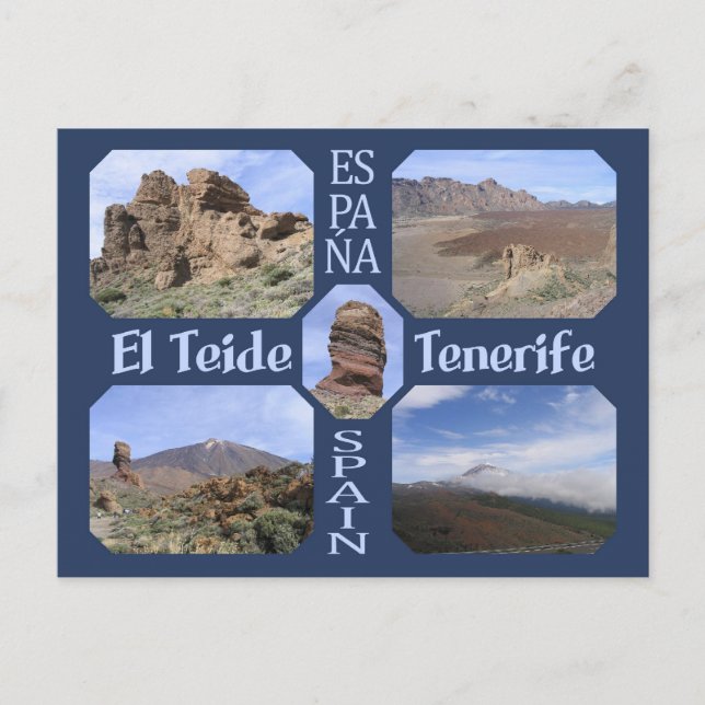 El Teide, vykort för Teneriffa-anpassningsbarna (Framsida)