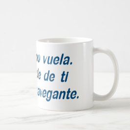 El tiempo vuela. Depende de ti ser el navegante. Kaffemugg