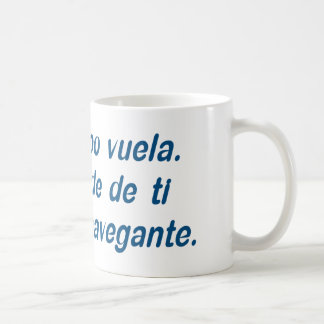 El tiempo vuela. Depende de ti ser el navegante. Kaffemugg