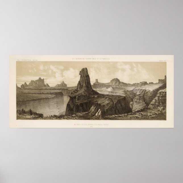 El Vado de Los Padres, Colorado River Poster (Framsidan)