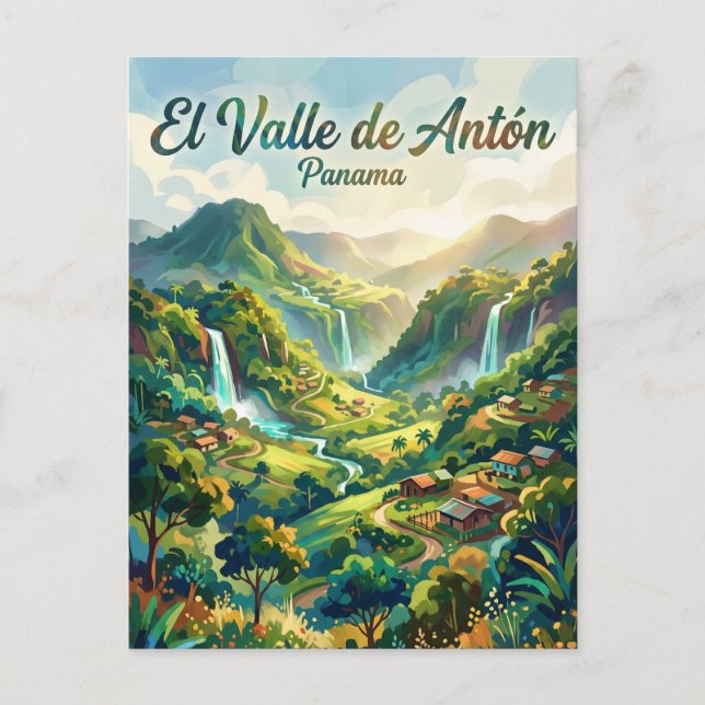 El Valle de Antón Panama Vykort (Framsida)