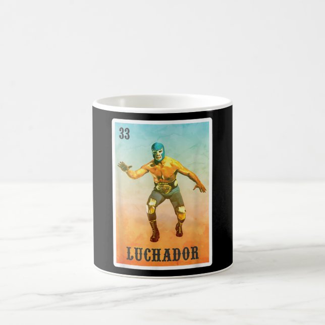 El Wrestler Lucha Libre - Mexiko Luchador Kaffemugg (Center)