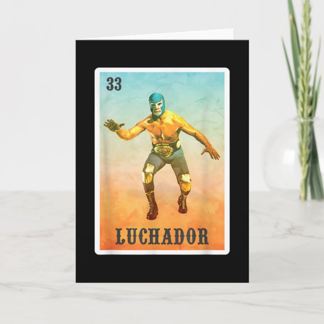 El Wrestler Lucha Libre - Mexiko Luchador Kort (Framsida)