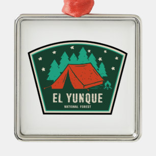 El Yunque National Forest Camping Julgransprydnad Metall