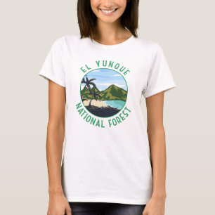 El Yunque National Forest Puerto Rico Distress T Shirt