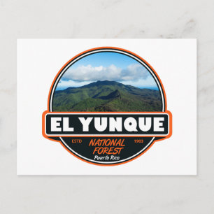 El Yunque National Forest Puerto Rico Emblem Vykort
