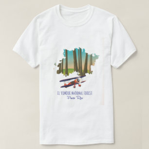 El yunque national forest puerto rico karta t shirt