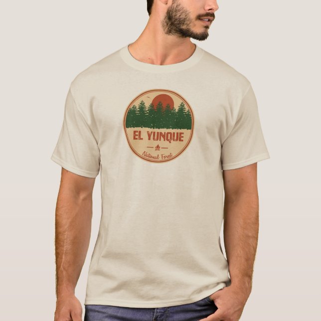 El Yunque National Forest T Shirt (Framsida)