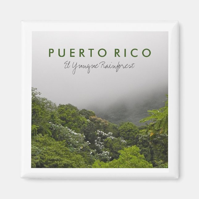 El Yunque, Puerto Rico Magnet (Framsidan)