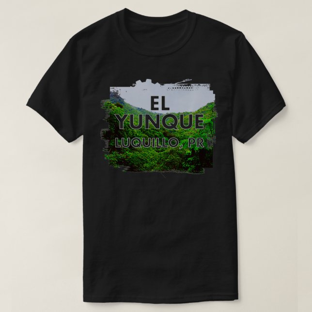 el yunque shirt puerto rico US National rain Fores T Shirt (Design framsida)