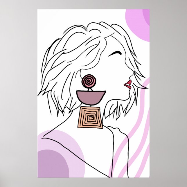 Ela de brinco novo poster (Framsidan)