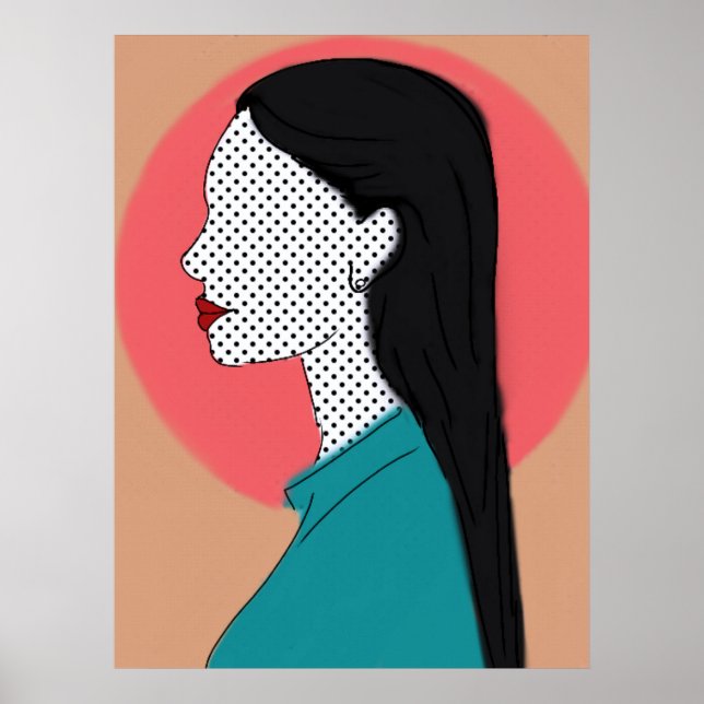 Ela de perfil  - camadas poster (Framsidan)