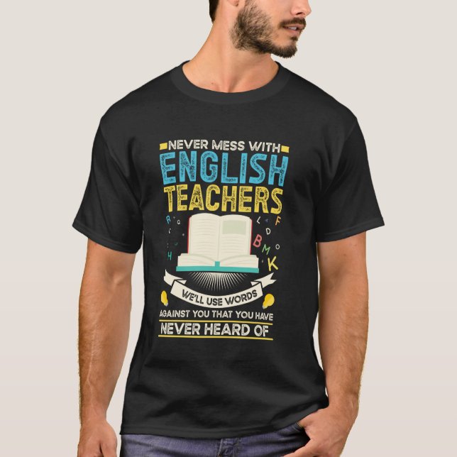 ELA-engelsklärare T Shirt (Framsida)