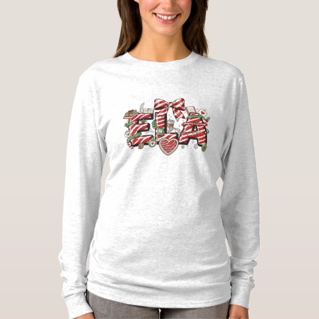 ELA jul – Högtidlig lärare  T Shirt (Framsida)