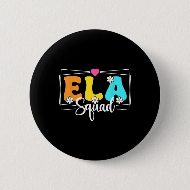 Ela Squad Lärare Ck Till Skolan Engelska Språk Ar Knapp (Framsida)