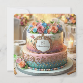 ELABORATE COLORFUL BLOMMIGT ANNIVERSARY CAKE