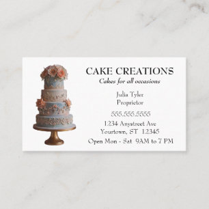 Elaborate Ro Cake Baker Cake Shop Bake Shop Visitkort